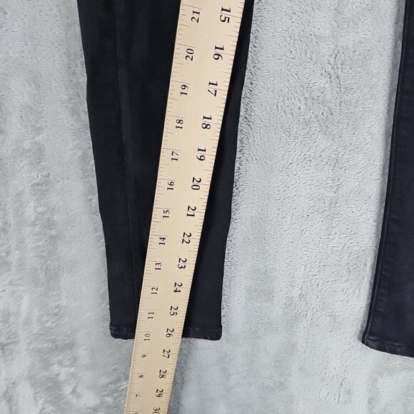 Rag & Bone Jeans Womens Size 26 Coated Black Skinny Ankle Zip Pintuck Stretch - Picture 7 of 11